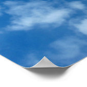 Blue Sky met Clouds Natuur Fotografie Poster (Hoek)