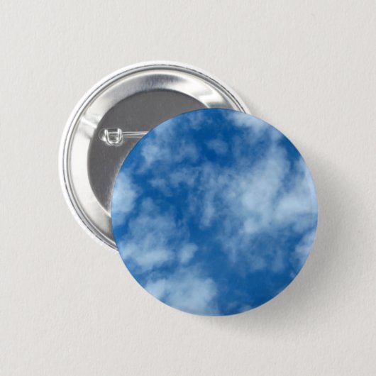 Blue Sky met Clouds Natuur Fotografie Ronde Button 5,7 Cm (Voorkant /achterkant)