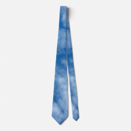 Blue Sky met Clouds Natuur Fotografie Stropdas