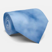Blue Sky met Clouds Natuur Fotografie Stropdas (Opgerold)