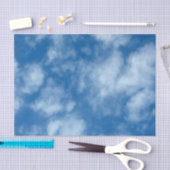Blue Sky met Clouds Natuur Fotografie Tissuepapier (Craft)