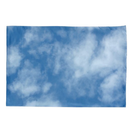 Blue Sky met Clouds Photo Kussensloop (Achterkant)