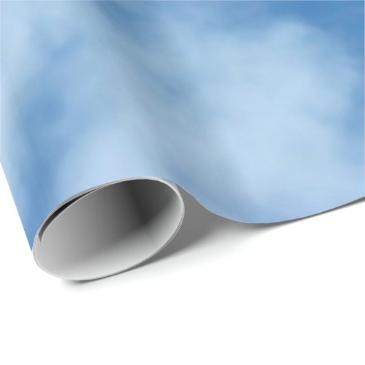 Blue Sky met Clouds Photo Wrapping Paper Cadeaupapier (Rol Hoek)