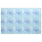 Blue Sky met Fluffy Clouds Herhalen Stof (Fat Quarter)