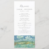 Blue Sky met Green Field Wedding Menu (Voorkant)