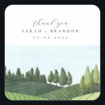 Blue Sky met veld Wedding Rectangular Sticker<br><div class="desc">Blue Sky met veld Wedding Rectangular Sticker</div>