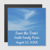 Blue Sky met White Clouds Abstracte Natuur Foto (Voorkant / Achterkant)