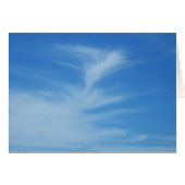 Blue Sky met White Clouds Abstracte Natuur Foto (Voorkant Horizontaal)