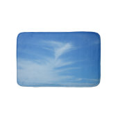 Blue Sky met White Clouds Abstracte Natuur Foto Badmat (Voorkant)