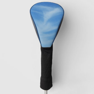 Blue Sky met White Clouds Abstracte Natuur Foto Golfheadcover