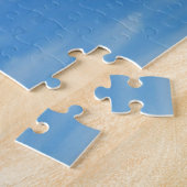 Blue Sky met White Clouds Abstracte Natuur Foto Legpuzzel (Zijkant)