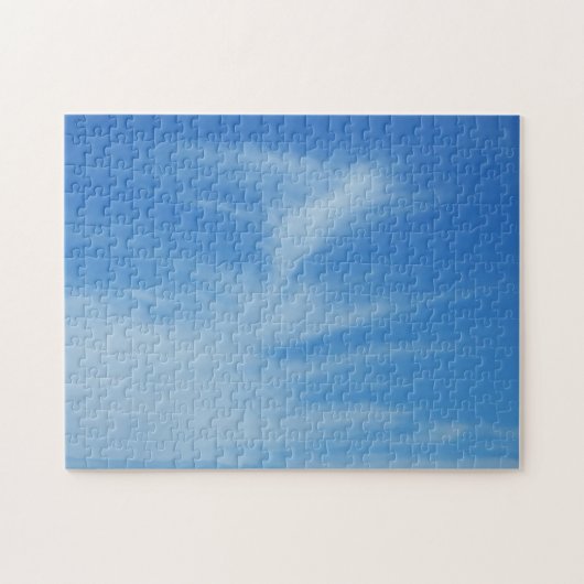 Blue Sky met White Clouds Abstracte Natuur Foto Legpuzzel (Horizontaal)