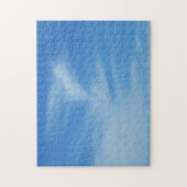 Blue Sky met White Clouds Abstracte Natuur Foto Legpuzzel (Verticaal)