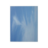 Blue Sky met White Clouds Abstracte Natuur Foto Notitieblok (Linkerzijde)