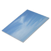 Blue Sky met White Clouds Abstracte Natuur Foto Notitieblok (Schuin)