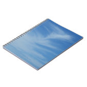 Blue Sky met White Clouds Abstracte Natuur Foto Notitieboek (Linkerzijde)
