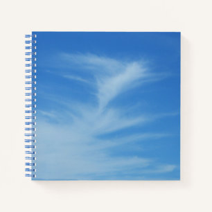 Blue Sky met White Clouds Abstracte Natuur Foto Notitieboek