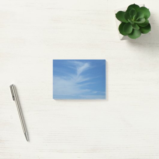 Blue Sky met White Clouds Abstracte Natuur Foto Post-it® Notes (Kantoor)