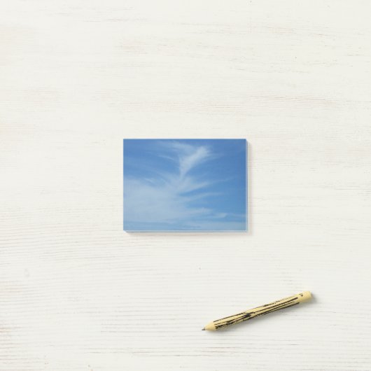 Blue Sky met White Clouds Abstracte Natuur Foto Post-it® Notes (Op bureau)