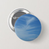 Blue Sky met White Clouds Abstracte Natuur Foto Ronde Button 5,7 Cm (Voorkant /achterkant)
