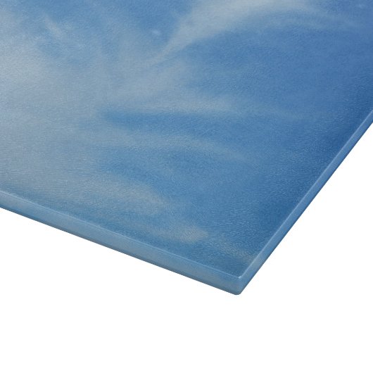 Blue Sky met White Clouds Abstracte Natuur Foto Snijplank (Hoek)