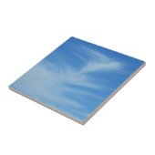 Blue Sky met White Clouds Abstracte Natuur Foto Tegeltje (Zijkant)