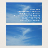 Blue Sky met White Clouds Abstracte Natuur Foto Visitekaartje (Voorkant /achterkant)