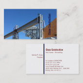 Blue Sky Metal Lijst Contractor Visitekaartje WH-M (Voorkant / Achterkant)