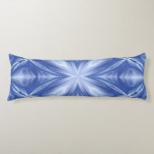 Blue Sky Milky White Clouds Abstract Patroon Lichaamskussen (Voorkant)