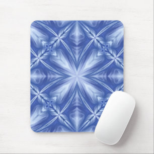 Blue Sky Milky White Clouds Abstract Patroon Muismat