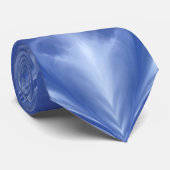 Blue Sky Milky White Clouds Abstract Patroon Stropdas (Opgerold)