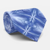 Blue Sky Milky White Clouds Abstract Patroon Stropdas (Opgerold)