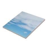 Blue Sky Mooie Zomerdag Witte Wolken Tegeltje (Zijkant)