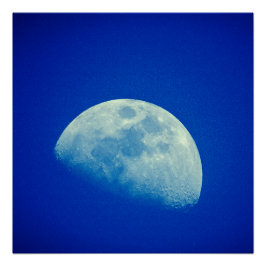 Blue Sky Moon Perfect Poster