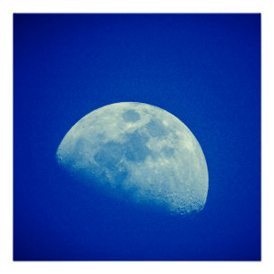 Blue Sky Moon Perfect Poster