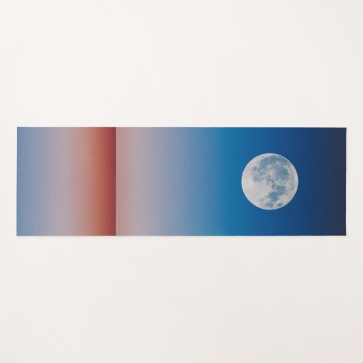 Blue Sky Moon Yoga Mat (Voorkant (horizontaal))