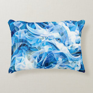 Blue Sky Mosaic Dragon Accent Kussen