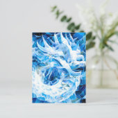 Blue Sky Mosaic Dragon Feestdagenkaart (Staand voorkant)