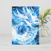 Blue Sky Mosaic Dragon Feestdagenkaart (Staand voorkant)