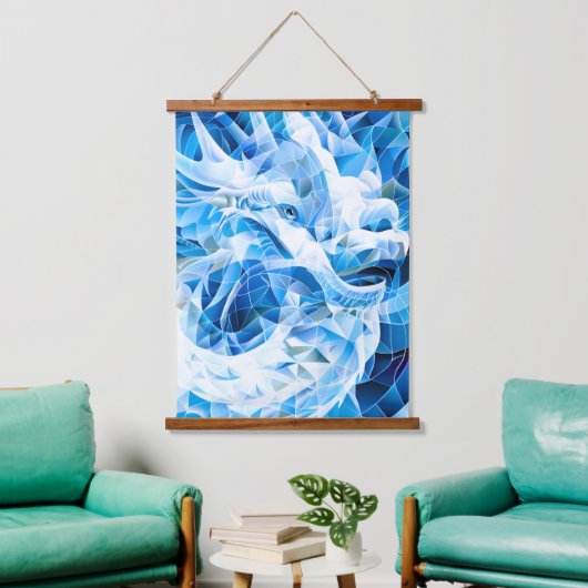 Blue Sky Mosaic Dragon Hangend Wandkleed (Woonkamer)