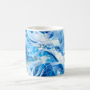 Blue Sky Mosaic Dragon Koffiemok