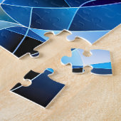 Blue Sky Mosaic Dragon Legpuzzel (Zijkant)