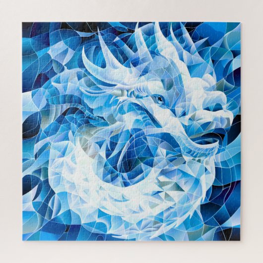 Blue Sky Mosaic Dragon Legpuzzel (Verticaal)