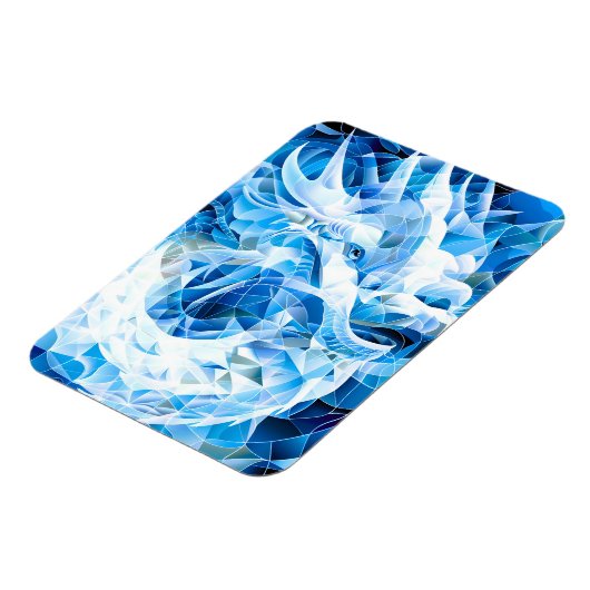 Blue Sky Mosaic Dragon Magneet (Linkerzijde)