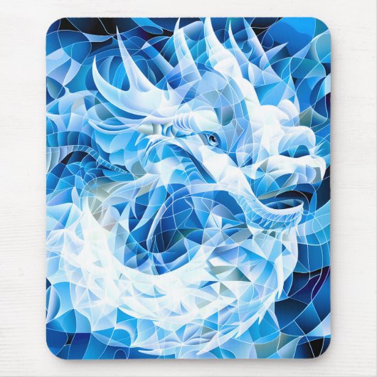 Blue Sky Mosaic Dragon Muismat (Voorkant)