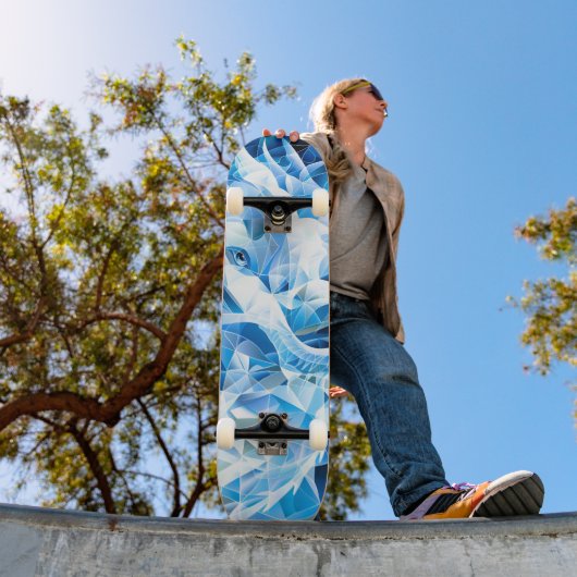 Blue Sky Mosaic Dragon Persoonlijk Skateboard (Buiten 1)