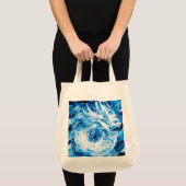 Blue Sky Mosaic Dragon Tote Bag (Voorkant (product))