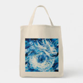 Blue Sky Mosaic Dragon Tote Bag (Achterkant)