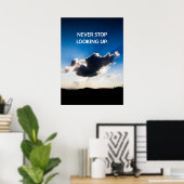 Blue Sky Motivatie Quote Poster (Thuiskantoor)