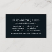 Blue Sky Mountain Silhouette Mental Health Visitekaartje (Achterkant)